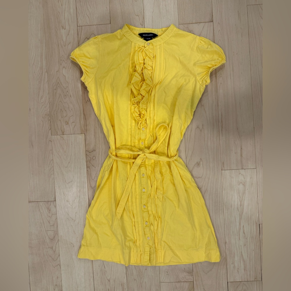Ralph Lauren ruffles cotton dress